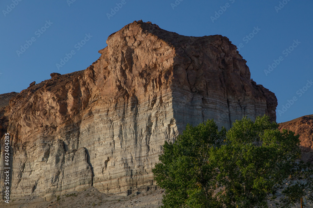 Buttes, rocks and mountains in Green River, Wyoming.