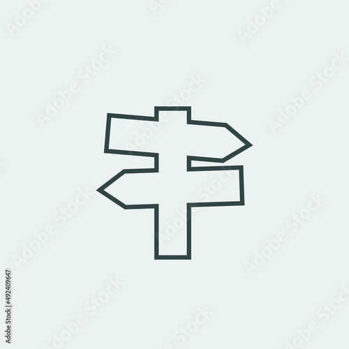 direction icon vector icon illustration sign 
