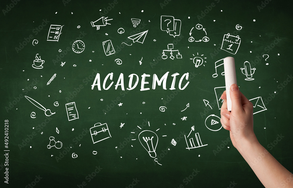 Hand drawing education concept concept Hand drawing education concept concept
