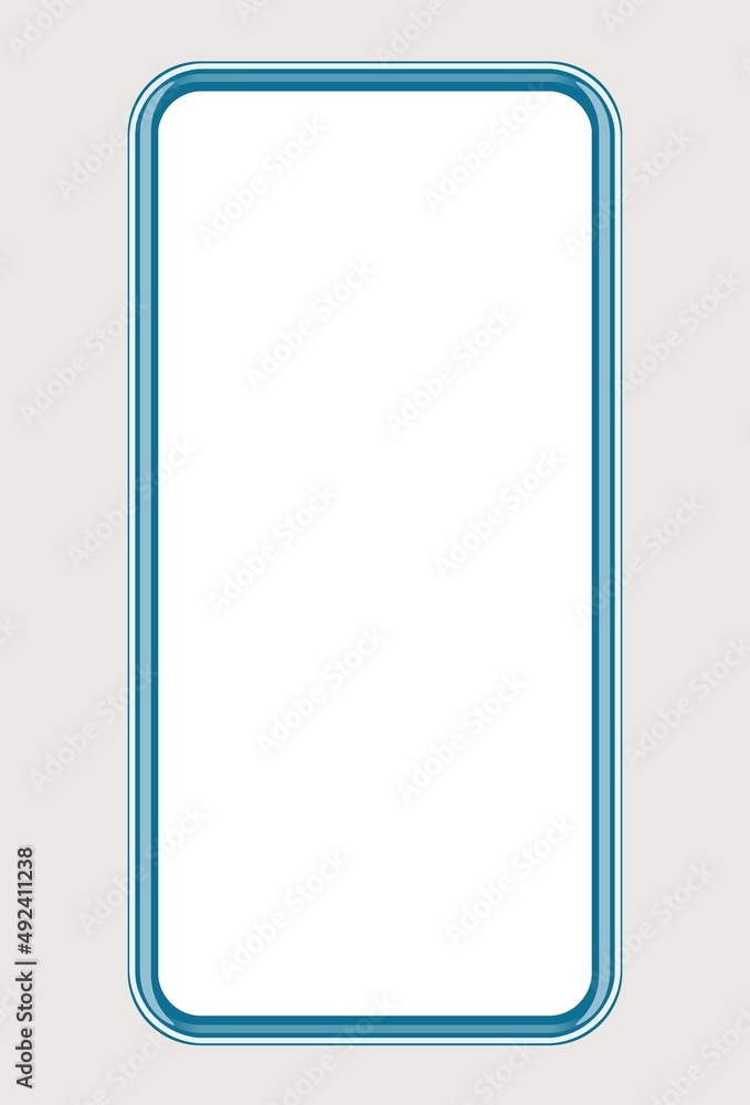 Ecran de téléphone mobile vide, illustration Ecran de téléphone mobile vide, illustration