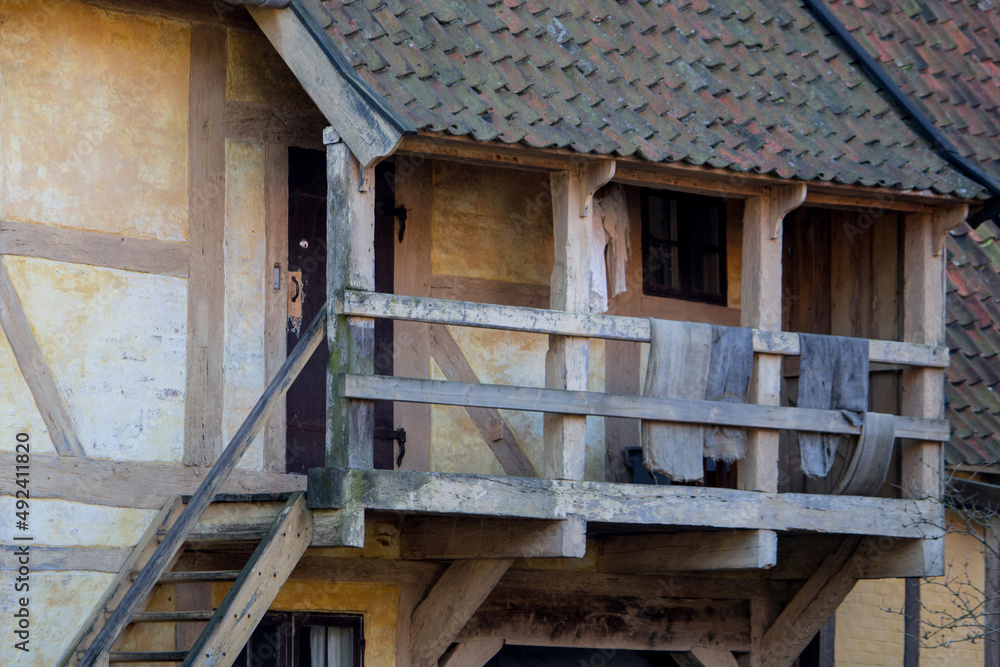 The beautiful old town of Aarhus in Denmark The beautiful old town of Aarhus in Denmark