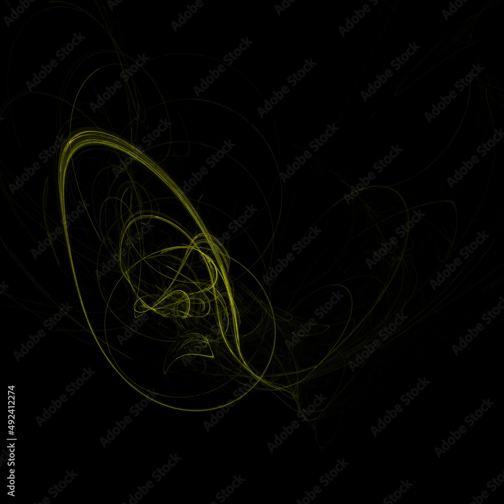 Unusual abstract light effect. Fantastic fractal composition of shining lines on a black background. Footage for creative works, screensaver. Unusual abstract light effect. Fantastic fractal composition of shining lines on a black background. Footage for creative works, screensaver.