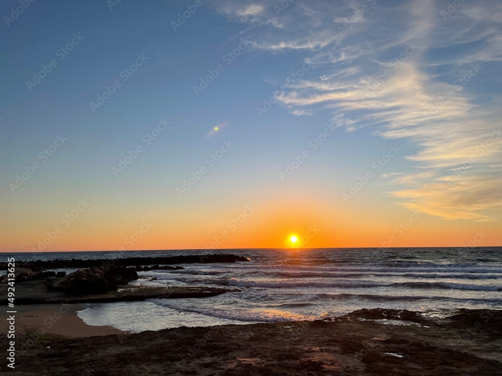 Obraz premium sunset on the beach