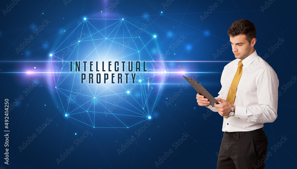 businessman thinking about security concept businessman thinking about security concept