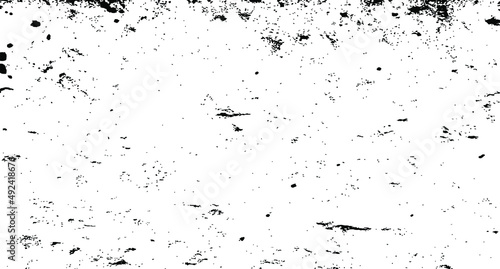 Wallpaper Mural Monochrome texture composed of irregular graphic elements. Distressed uneven grunge background. Abstract vector illustration. Overlay for interesting effect and depth. Isolated on white background. Torontodigital.ca