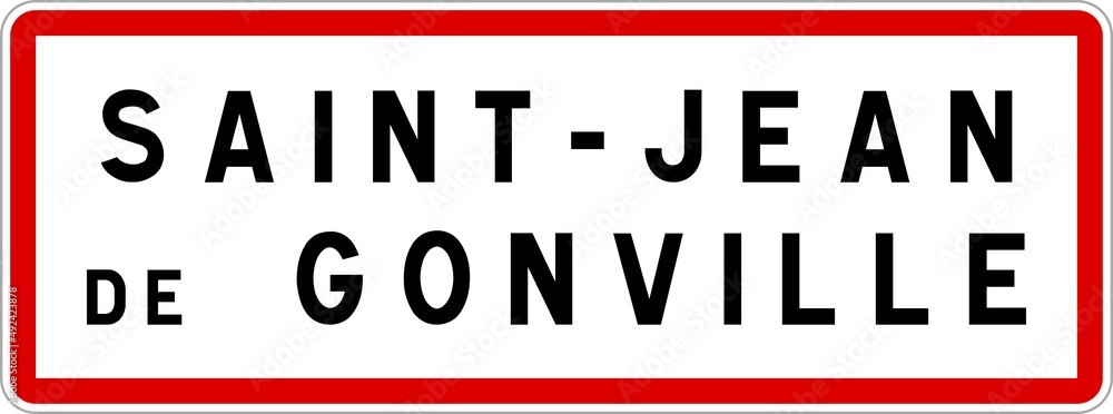 Panneau entrée ville agglomération Saint-Jean-de-Gonville / Town entrance sign Saint-Jean-de-Gonville Panneau entrée ville agglomération Saint-Jean-de-Gonville / Town entrance sign Saint-Jean-de-Gonville