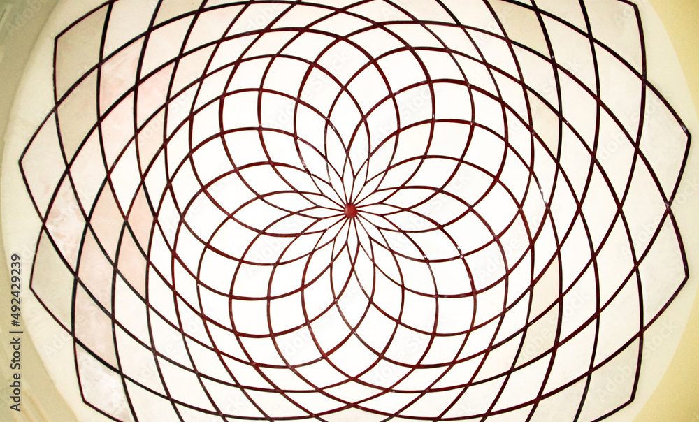 Obraz premium Geometric design on the circle