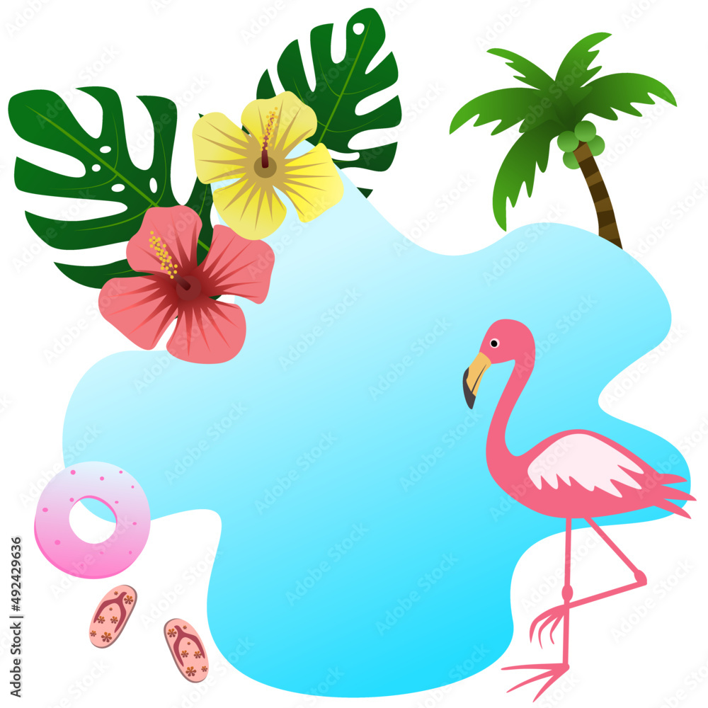 Obraz premium Summer sale background vector.