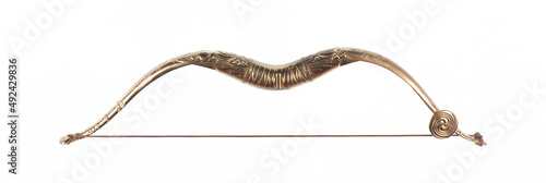 golden gladiator bow isolated on white background