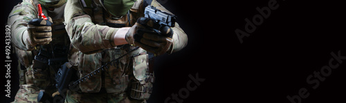 Portrait of a special forces soldier.