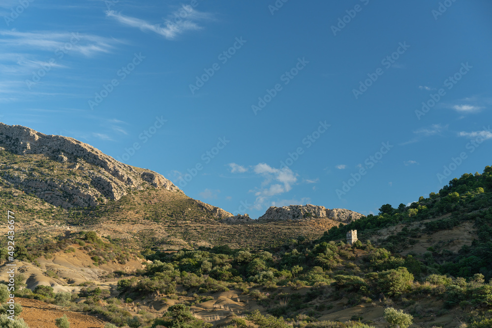 view of Zaghouan mountain in north Tunisia -Zaghouan governorate - Tunisia view of Zaghouan mountain in north Tunisia -Zaghouan governorate - Tunisia