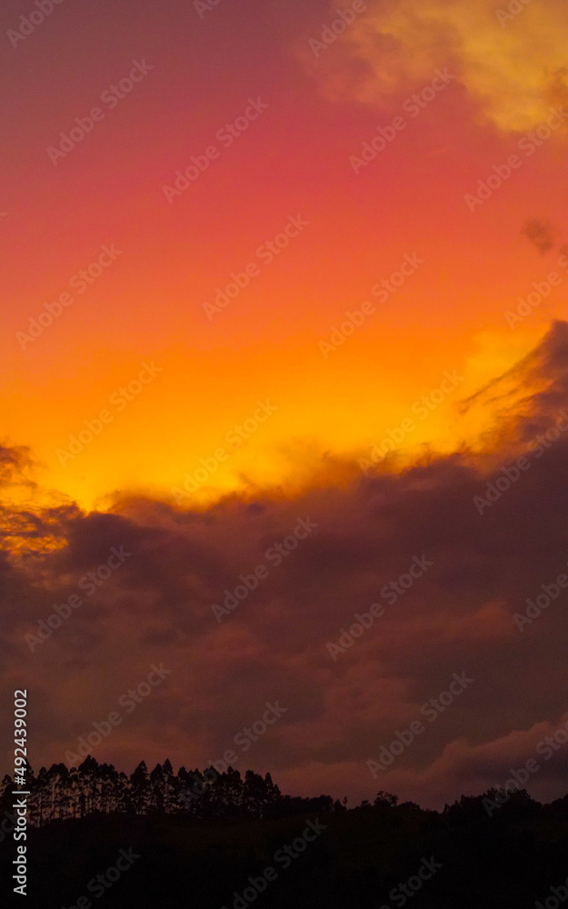 Fototapeta premium sunset in the sky