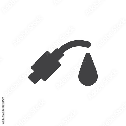 petrol pump icon - gasoline icon - oil nozzle