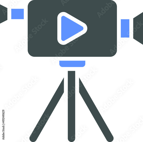Video Camera Icon Style