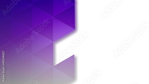 Polygon purple background animation