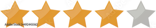Star rating illustration , customer ranking
