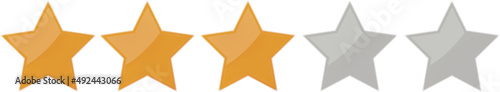 Star rating illustration , customer ranking