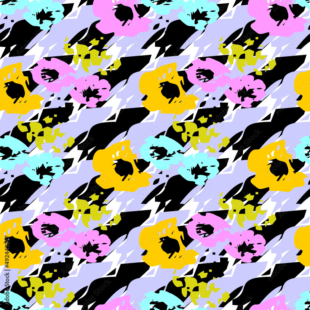 seamless pattern with flowers seamless pattern with flowers