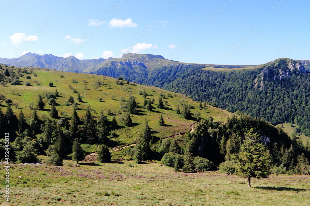 Le volcan du Puy de Sancy dans le massif du Sancy en Auvergne