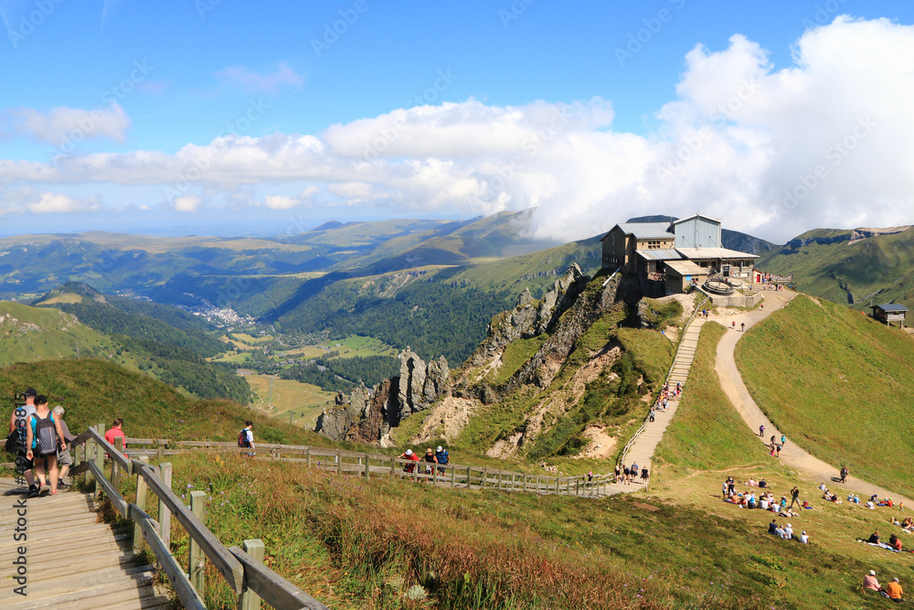 Le volcan du Puy de Sancy dans le massif du Sancy en Auvergne