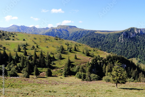 Obraz na płótnie Le volcan du Puy de Sancy dans le massif du Sancy en Auvergne w salonie