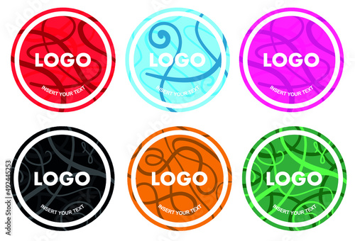 Vector template set: Insert your logo here	