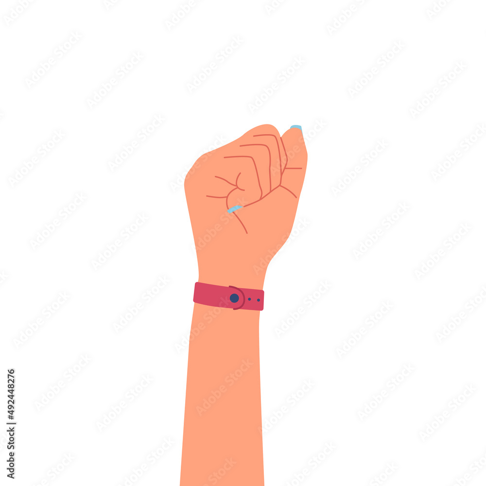 Woman Hand Fist, Protest, Human Rights or Feminist Activist Fight with Discrimination for Freedom and Equality Woman Hand Fist, Protest, Human Rights or Feminist Activist Fight with Discrimination for Freedom and Equality