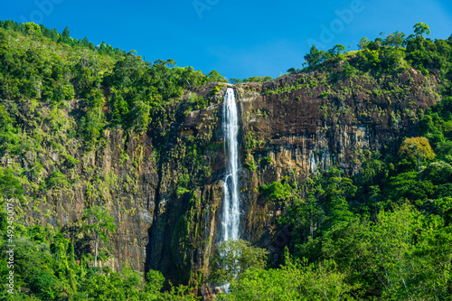 Exiting view of waterfall in Sri Lanka