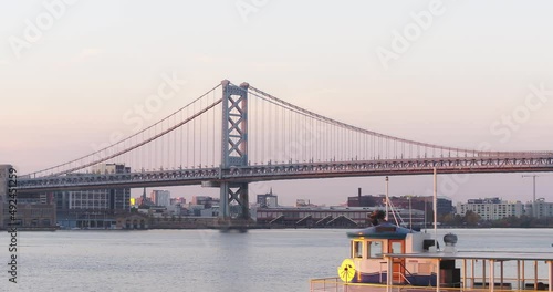 Aerial Shot of Philadelphia Bridge