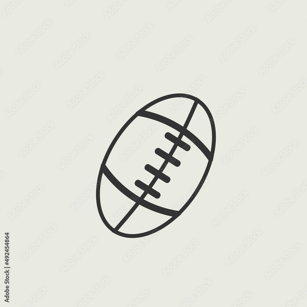 American_football vector icon illustration sign American_football vector icon illustration sign