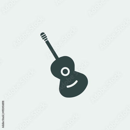 Guitar vector icon illustration sign