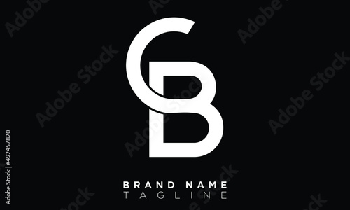 CB Alphabet letters Initials Monogram logo BC, C and B