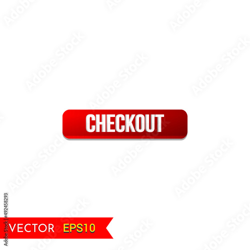 Checkout vector icon or Checkout Ui button