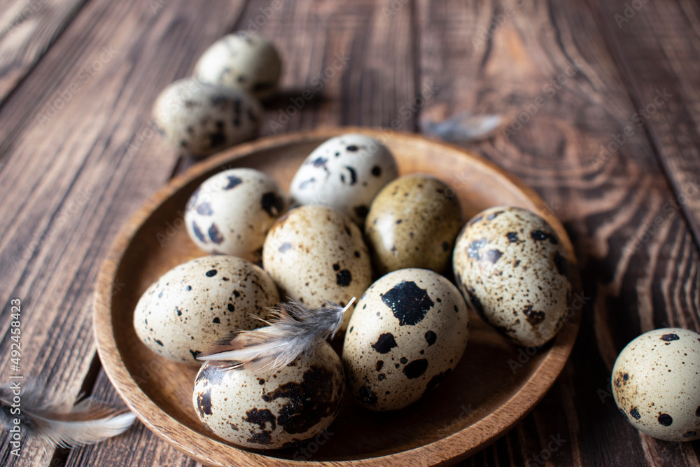 quail eggs on a plate
