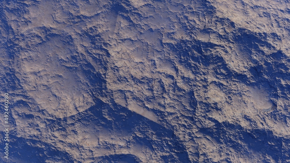 Fototapeta premium abstract aerial view, abstract cosmic texture, top view of alien planet, texture of the exo planet, abstract texture 3d render