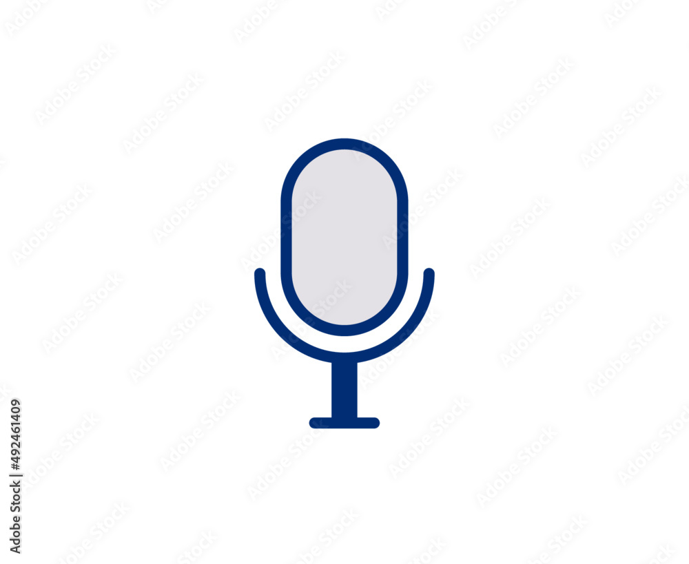 microphone icon isolated on white background microphone icon isolated on white background