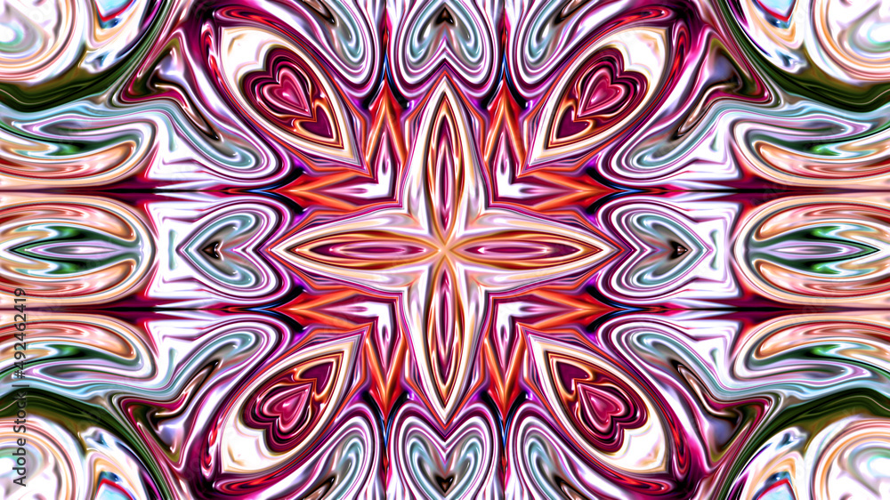 Fractal artwork, Abstract design, geometric pattern, random symmetry Fractal artwork, Abstract design, geometric pattern, random symmetry