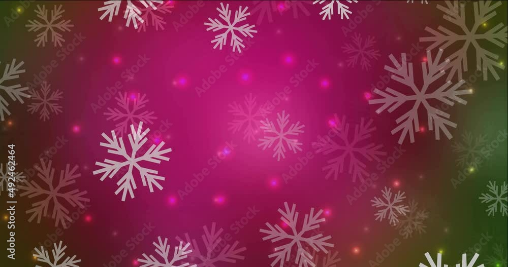 4K looping dark pink, green animated video in celebration style. Quality abstract video with colorful Christmas symbols. Clip for holyday commercials. 4096 x 2160, 30 fps. 4K looping dark pink, green animated video in celebration style. Quality abstract video with colorful Christmas symbols. Clip for holyday commercials. 4096 x 2160, 30 fps.