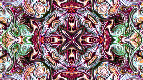 Fractal artwork  Abstract design  geometric pattern  random symmetry