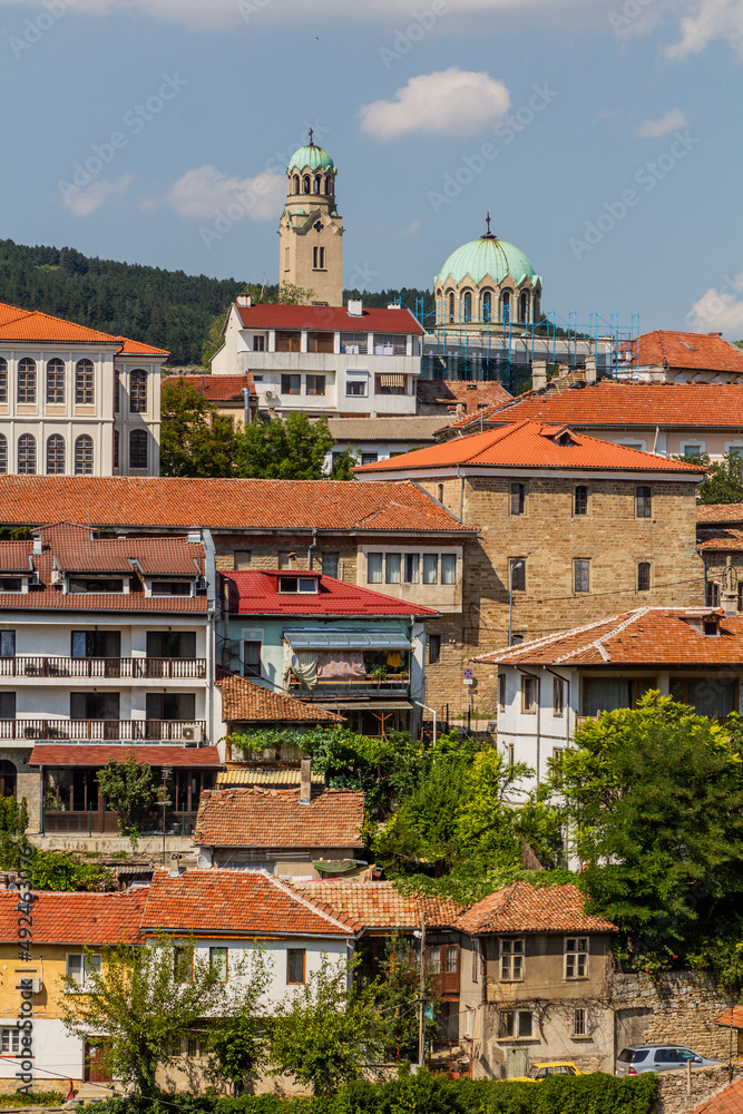 Obraz premium View of Veliko Tarnovo town, Bulgaria