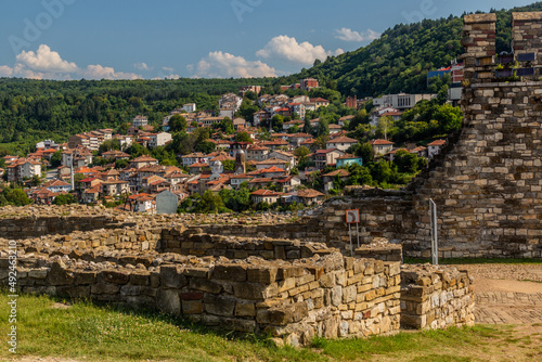 Ruins of Tsarevets fortress in Veliko Tarnovo, Bulgaria