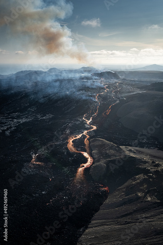 Fagradalsfjall volcano in Iceland.