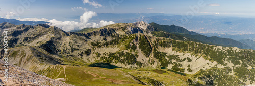 Vlahinski river valley in Pirin mountains, Bulgaria photo