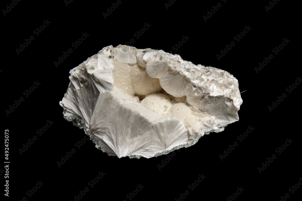 Pectolite oringinal rock mineral specimen Pectolite oringinal rock mineral specimen