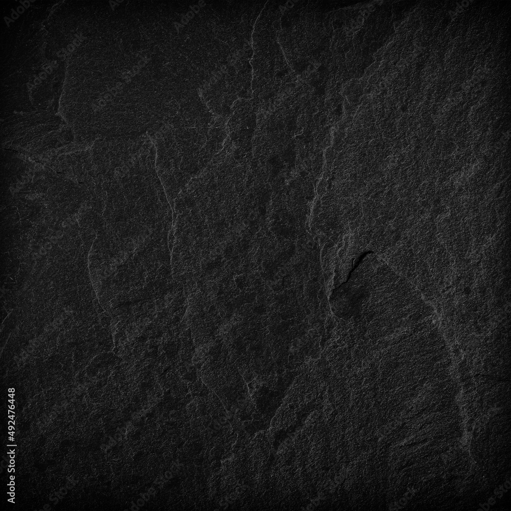 Dark grey black slate background or texture.