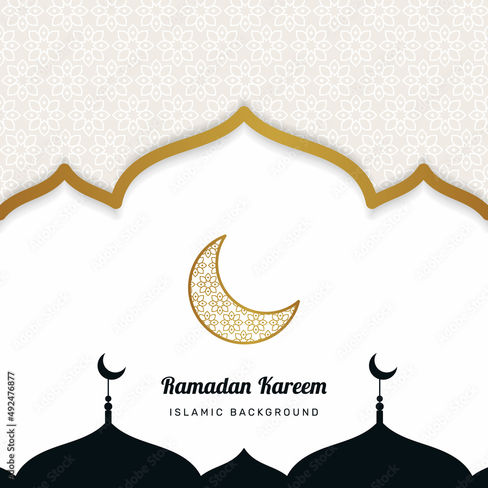 Obraz premium Beautiful ramadan kareem design. - Vector.