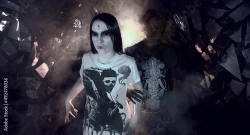 Wallpaper Mural the sorceress stands in the smoke. voodoo rite Torontodigital.ca