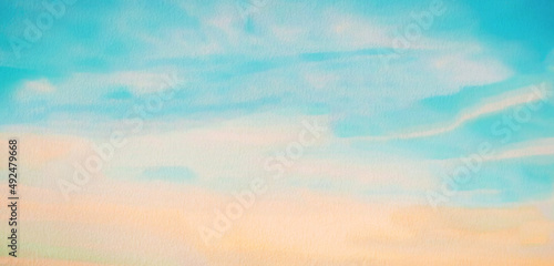 blue watercolor abstract ba...