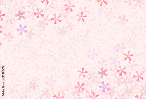 桜 和柄 水彩 背景