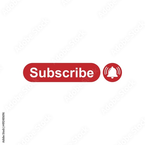 Subscribe icon logo design illustration template